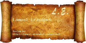 Lampel Erzsébet névjegykártya
